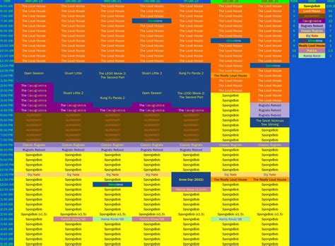 Nicktoons tv schedule - Dec 20, 2023 · NickRewind TV Schedule (July 5, 2021) Playhouse Disney 2 TV Schedule (January 3, 2022) Playhouse Disney 2 TV Schedule (January 4, 2022) ... NickToons TV Wiki 4,630. pages. Explore. Main Page; Discuss; All Pages; Community; Interactive Maps; Recent Blog Posts; Wiki Content. Recently Changed Pages.